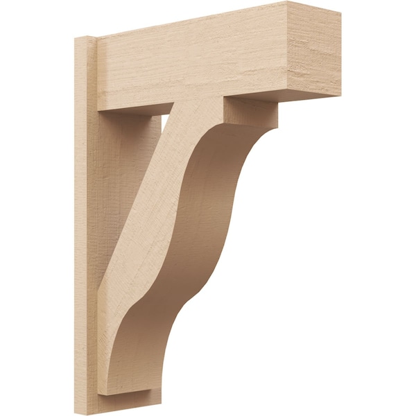 Ekena Millwork 7 1/2-in W x 20-in D x 28-in H Funston Block Rough Cedar Woodgrain TimberThane Outlooker, Primed Tan OUTUR075X20X28FST44RCPR - main